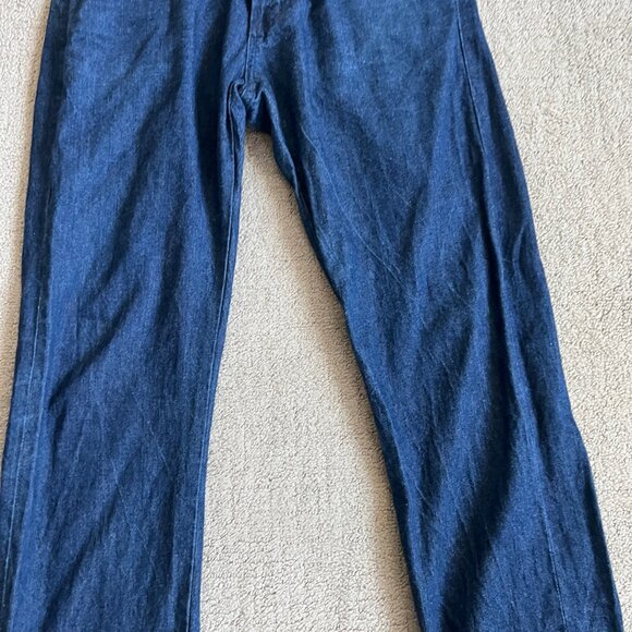 Naked & Famous Men’s Skinny Guy Jeans Sz 33x32 Dungaree Selvedge Blue Denim - Picture 4 of 16